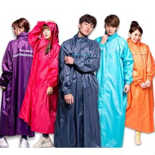 (直接7-11免運)馬卡龍時尚前開式雨衣-法式海鹽FairRain 飛銳 雨衣 馬卡龍時尚前開式雨衣 一件式雨衣