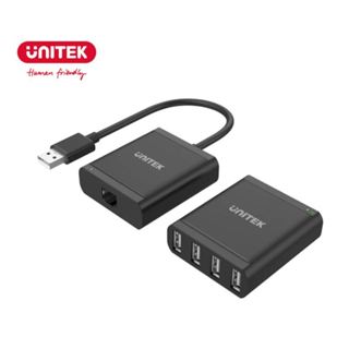UNITEK USB 2.0 1出4 擴充RJ45延長集線器 (Y-2516)