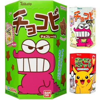 大賀屋 日本製 東鳩 玉米點心餅 蠟筆小新 皮卡丘 草莓 巧克力 六角盒 餅乾 哈密瓜餅乾 寶可夢 T00130240