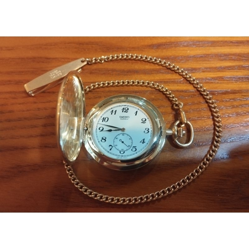 日本製 SEIKO 錶 懷錶 精工 鐵道 計時 功能正常