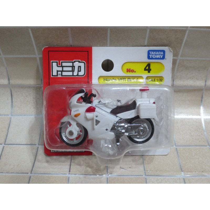 TOMICA 4 HONDA VFR POLICE BIKE 本田 警用機車 警車 重型機車 吊卡