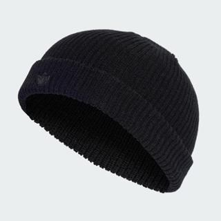 【RTG】ADIDAS OG SHORT BEANIE 毛帽 黑色 反摺 平織 小LOGO 三葉草 男女 IL8441