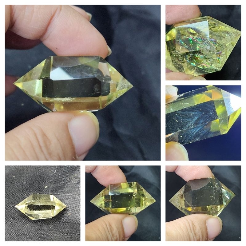 《晶華》水晶 雙尖黃水晶  1A02-1