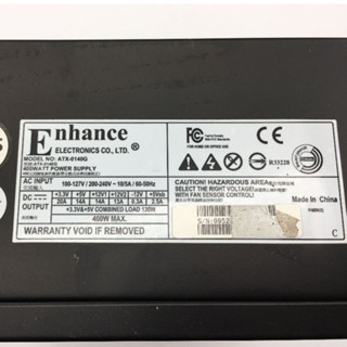 【二手】 電源供應器 - Enhance 益衡 ATX-0140G 400W - P47