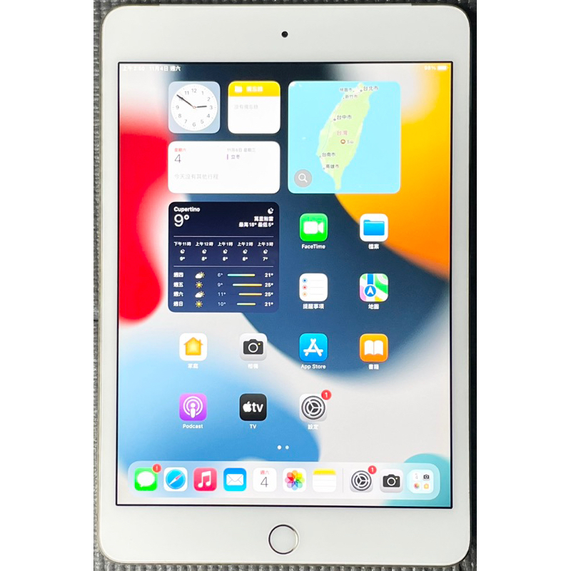 免運中 Apple iPad mini4 64G LTE 可插SIM卡 金色 二手