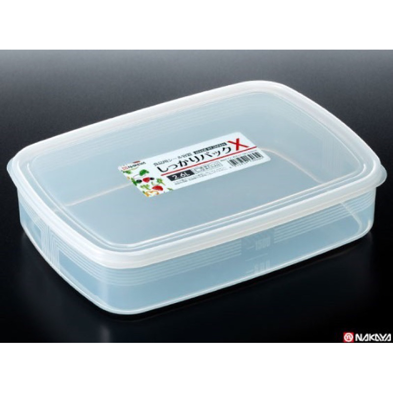 《海牛日貨》日本製 Nakaya 深型保鮮盒 2.6L 3L 1.3L 長方型透明 可微波 可冷凍 蔬果魚類收納盒
