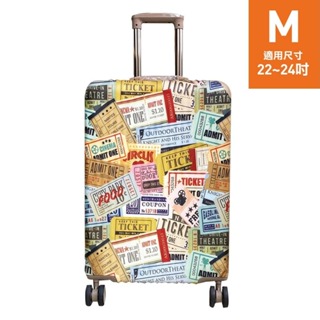 印花行李箱套-M (22-24吋)『標籤』23-23038