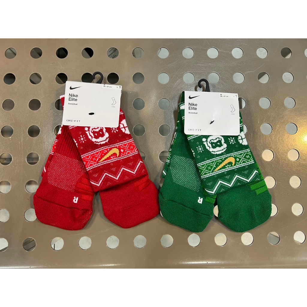 NIKE ELITE MID 聖誕節配色 厚底 籃球襪 型號 SX7866-312 SX7866-687