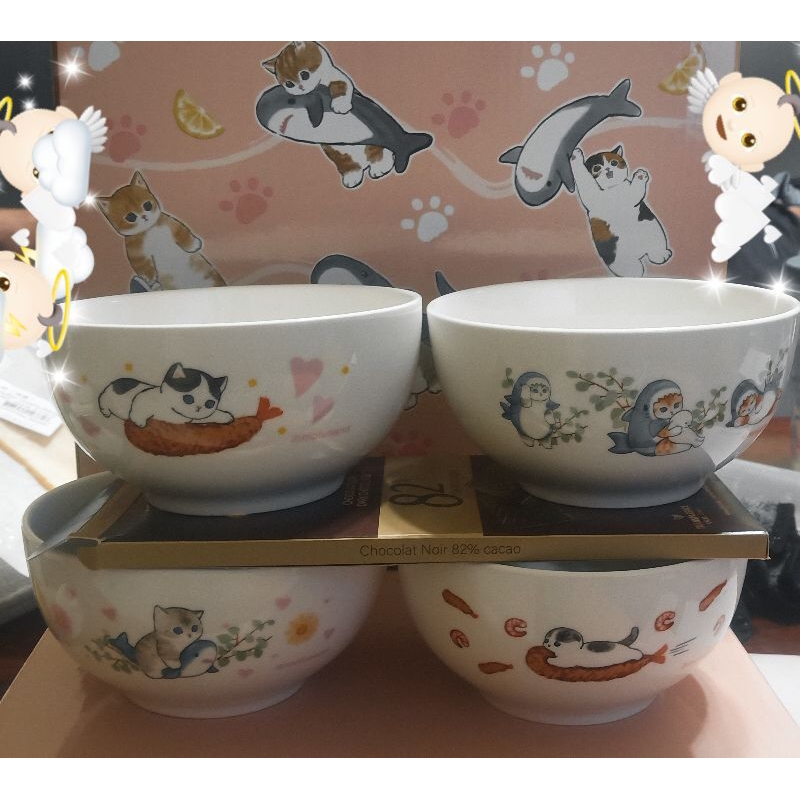 mofusand(貓福)陶瓷碗四件組