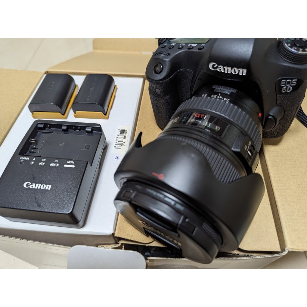 Canon EOS 6D+EF 24-105mm f/4L IS USM 鏡頭(kit組平輸貨、盒單完整)