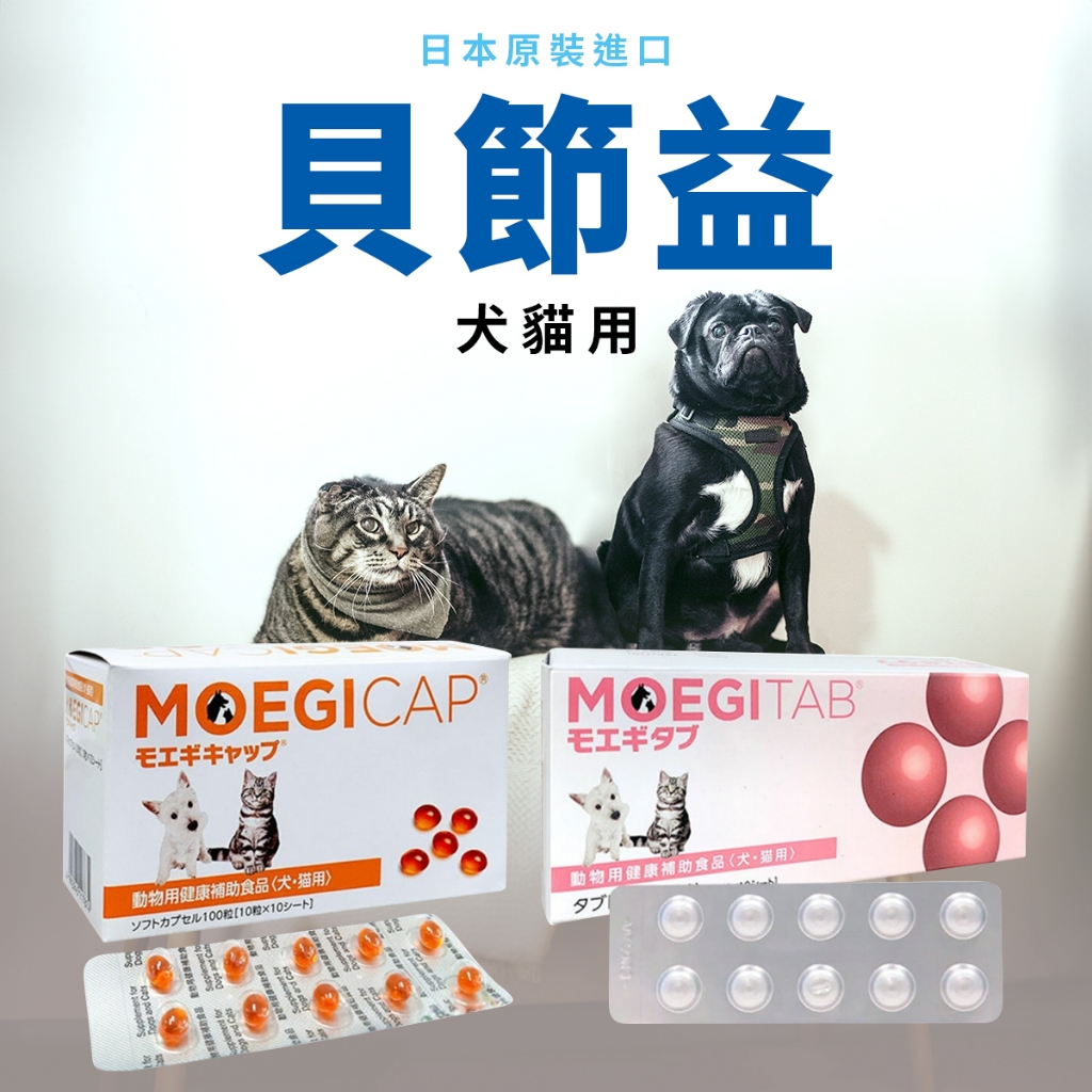 貝節益 共立製藥 MOEGITAB / MOEGICAP 關節保健犬貓用 關節 犬貓適用 狗貓用 錠劑 膠囊