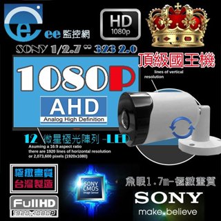 魚眼 全景 超廣角 環景 槍型 171度 1.7m 1080P AHD全套SONY晶片頂規晶片300萬鏡頭【ee監視器】