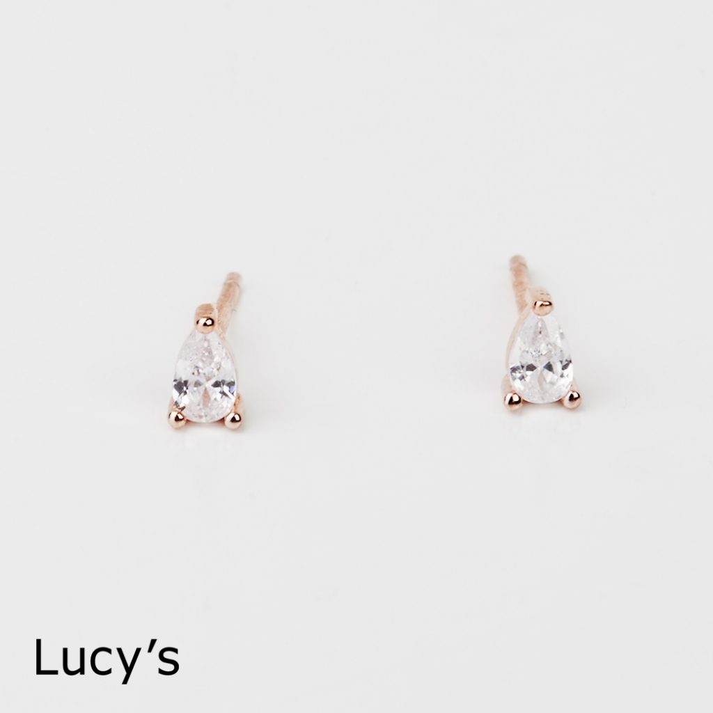 Lucy's 925純銀〔輕銀系列〕雨露 耳環 (106656)