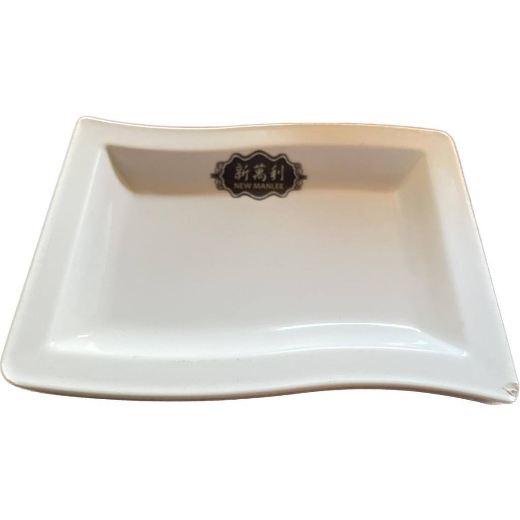 【宏益餐飲設備】白色 長方盤 美耐皿 盤子  防磨  餐盤 碗盤器皿 耐高溫 二手