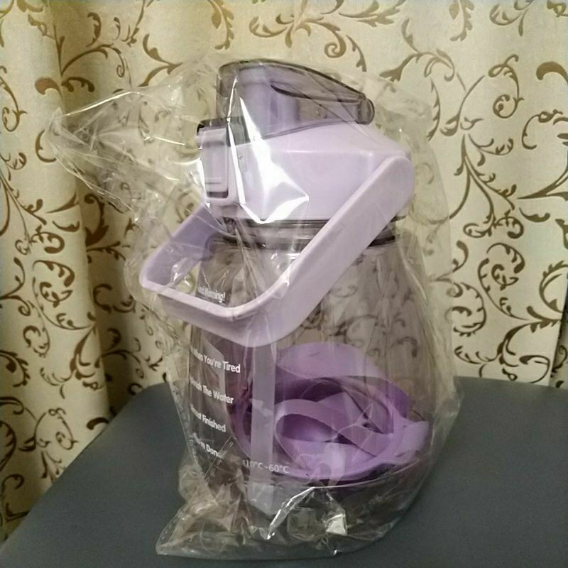 胖胖運動瓶 水壺 透明款 (紫色)1300cc 全新 史上最低價