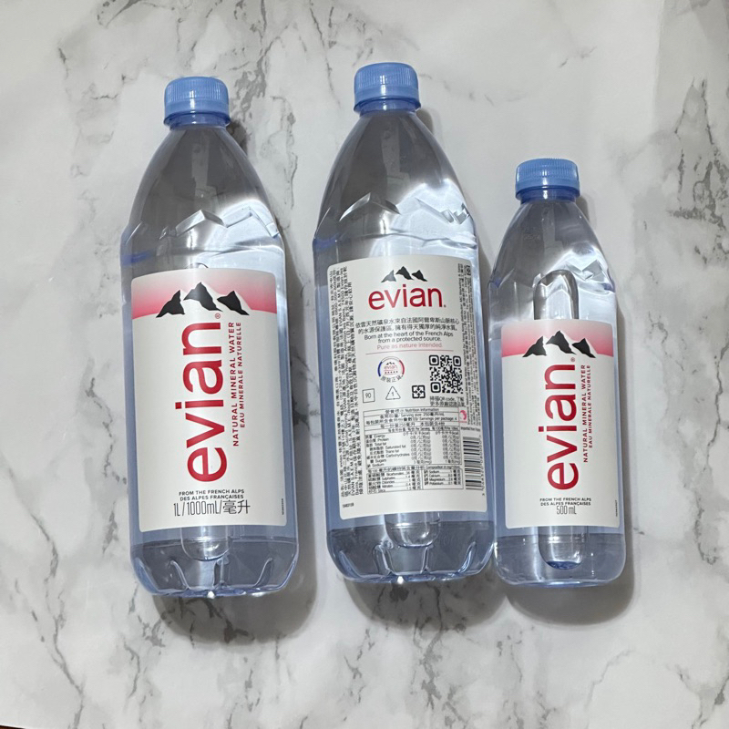 evian 法國 依雲天然礦泉水 1000ml 500ml