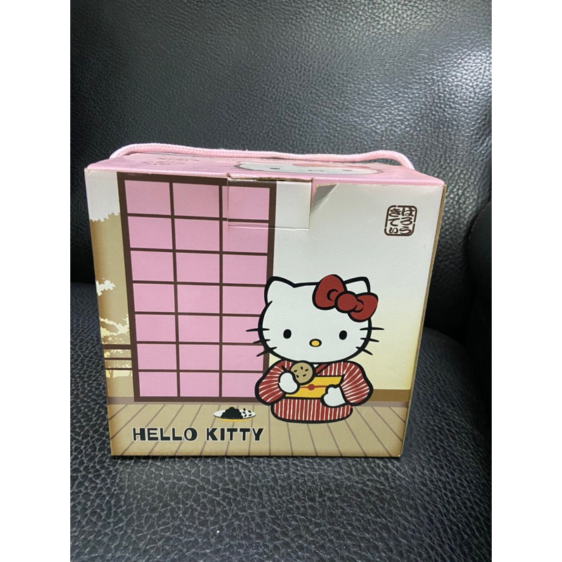 Hello kitty 凱蒂貓餅乾木製雙抽禮盒櫃-和風版
