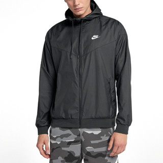 Nike 外套 As M Nsw Windrunner 男款 連帽 黑 防風 風衣 運動 長袖
