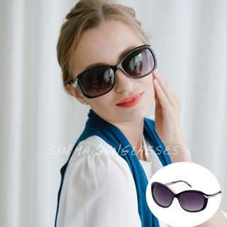 精品太陽眼鏡 時尚流線型豹紋墨鏡 歐美風格 經典黑 抗UV400