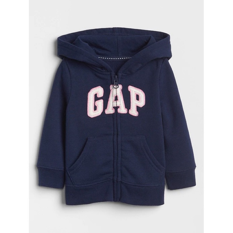 GAP 經典Logo厚棉連帽外套 刷毛男童女童正品 秋冬外套