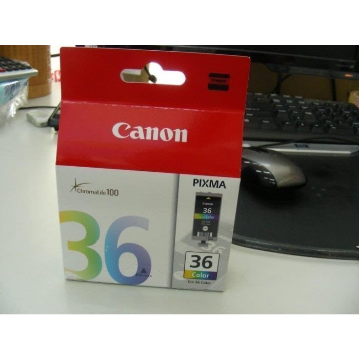 CANON CLI-36 原廠彩色墨水匣PIXMA ip100/100B/mini260-CANON 36