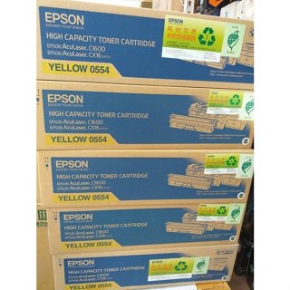 出清EPSON S050554 原廠黃色碳粉匣 適用:AcuLaser C1600 / CX16NF