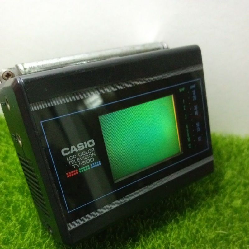 日本製CASIO TV500 2吋迷你 隨身電視無盒約9.5公分攝影場景道具擺飾