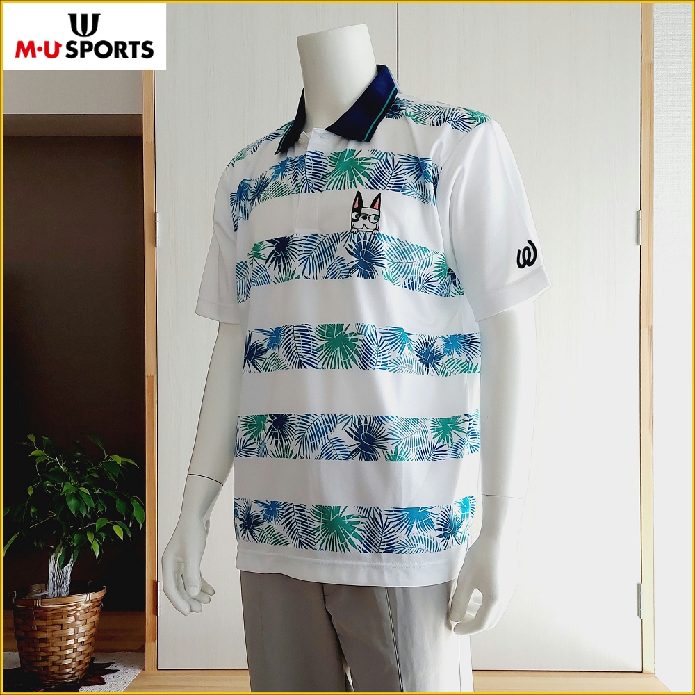 M・U SPORTS GOLF 日本製 男 3L 透氣排汗 短袖 POLO衫 高爾夫運動休閒 大尺碼 球衣 O96FM