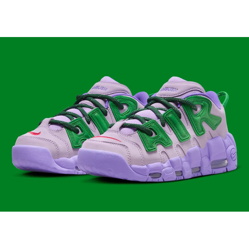 ［預購］AMBUSH x Nike Air More Uptempo Low “Lilac”紫綠FB1299-500
