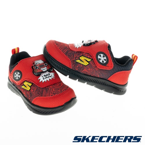 SKECHERS 男嬰童系列音效鞋 COMFY FLEX 2.0 (401512NRDBK)