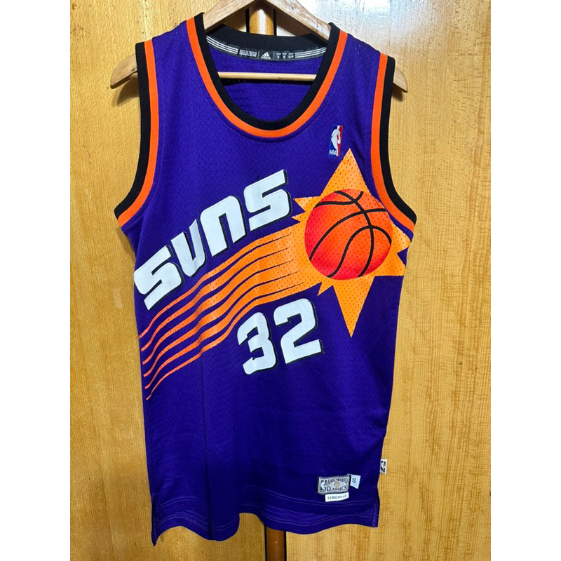 👍絕版老物出售 NBA adidas正版授權 SW系列 復古電繡球衣 基德Jason Kidd 太陽隊32號 客場球衣