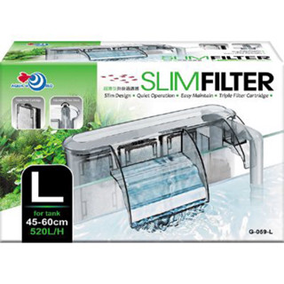 {泳耀水族1店} Aquaworld水世界超薄 型掛過 濾器L號