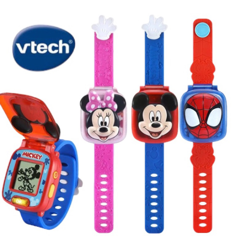 Vtech 蜘蛛人 迪士尼 米奇 多功能遊戲學習手錶 學習手錶
