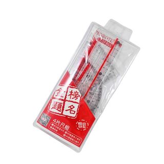 efinger01 筆樂 TD7803 繪圖尺組(小四件) 學生繪圖套尺 直尺 量角器 三角板 套尺 PENROTE