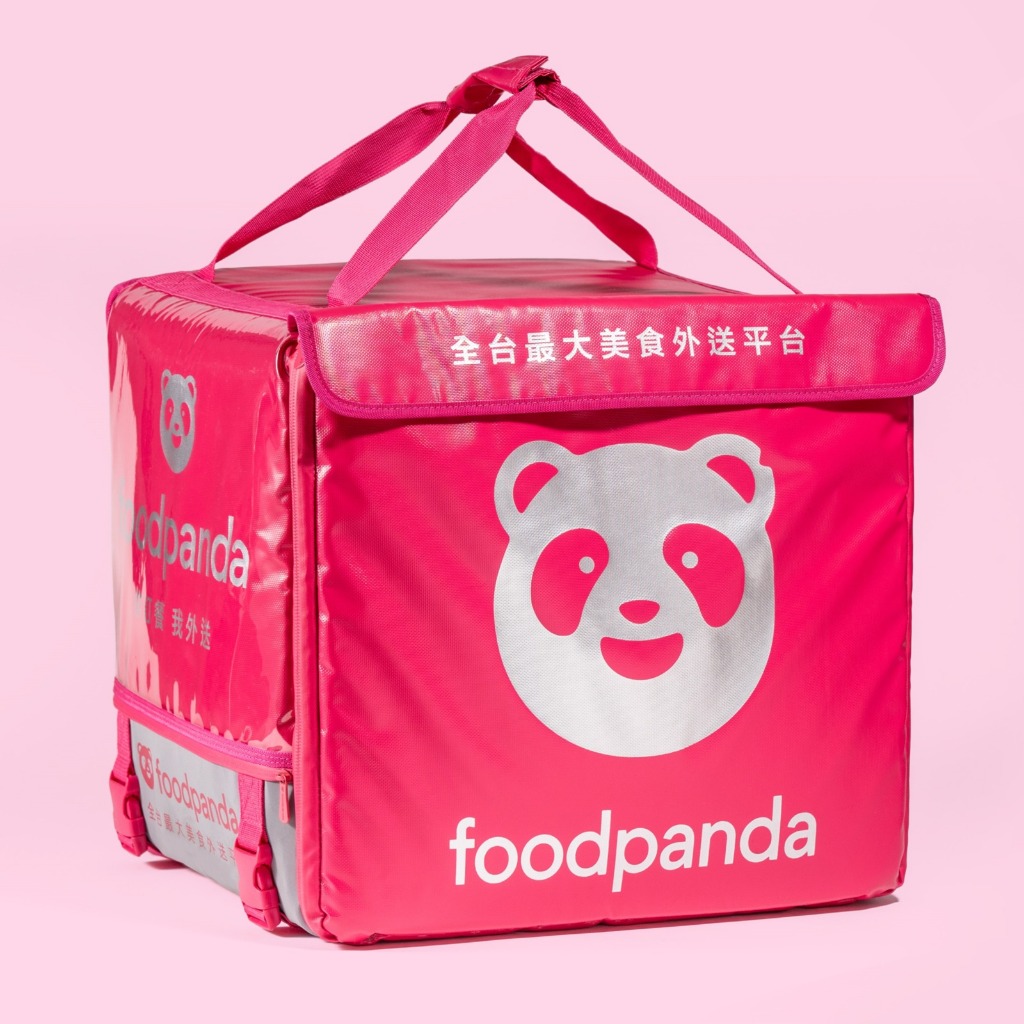 (新二手) Foodpanda 新款伸縮大保溫箱 （送杯架+腰包）