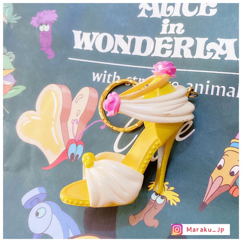 二手品🇯🇵 現貨-日本迪士尼樂園限定 美女與野獸 貝兒 高跟鞋 公主 吊飾 鑰匙圈