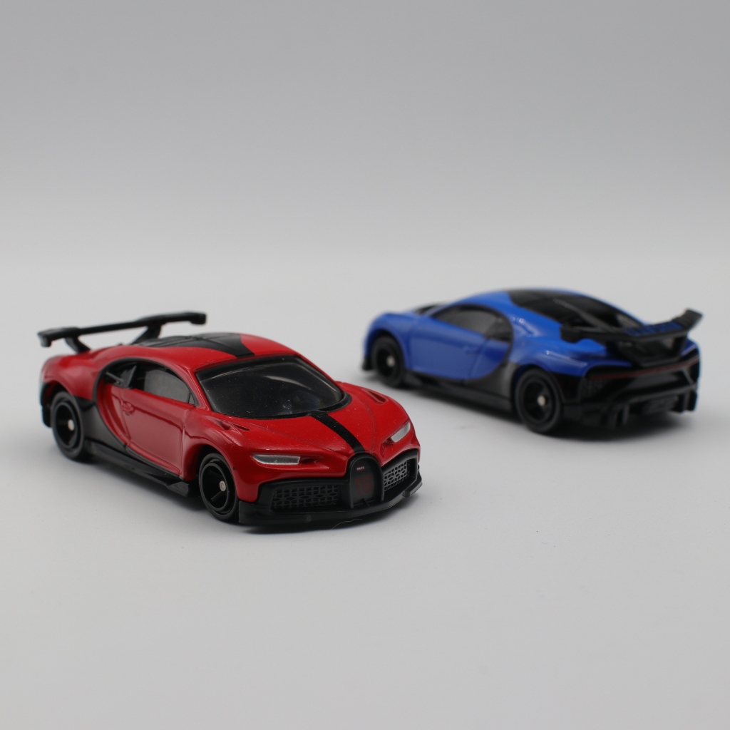 【 Tomica 】No.37 Bugatti Chiron Pur Sport初回紅色與一般藍色 (不拆賣)