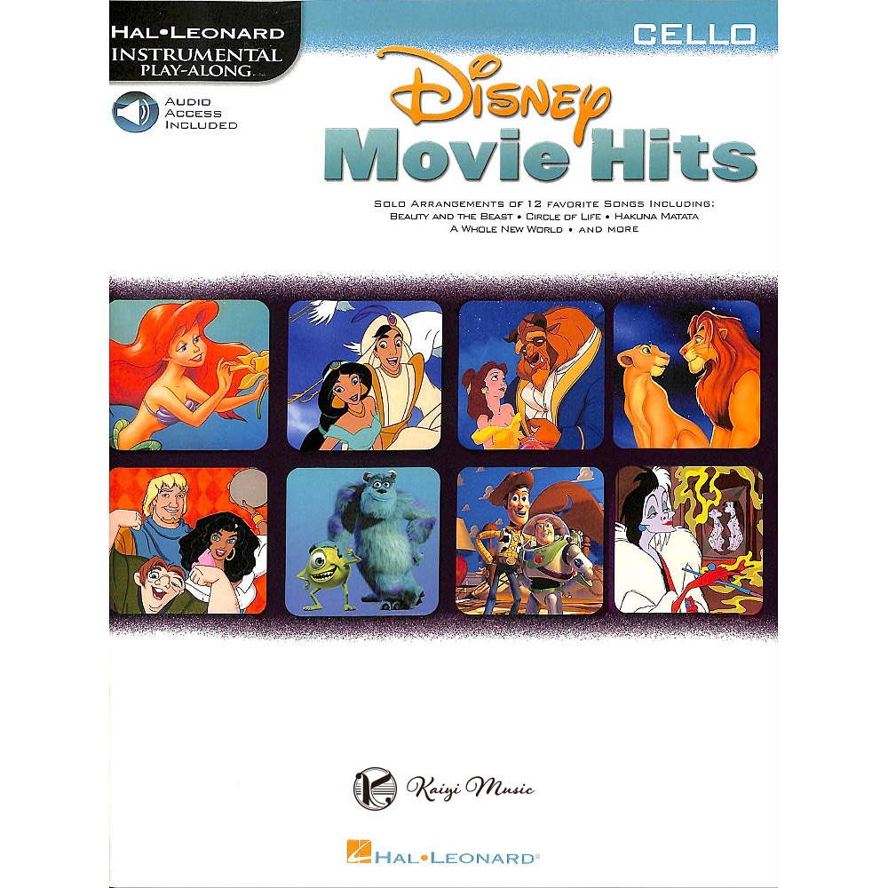 【凱翊︱HL】迪士尼電影熱門精選 大提琴樂譜 附線上音訊檔 Disney Movie Hits for Cello