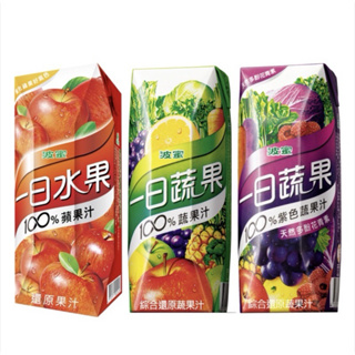 波蜜 一日蔬果100%蔬果汁 250ml 單入 三入 非即期品