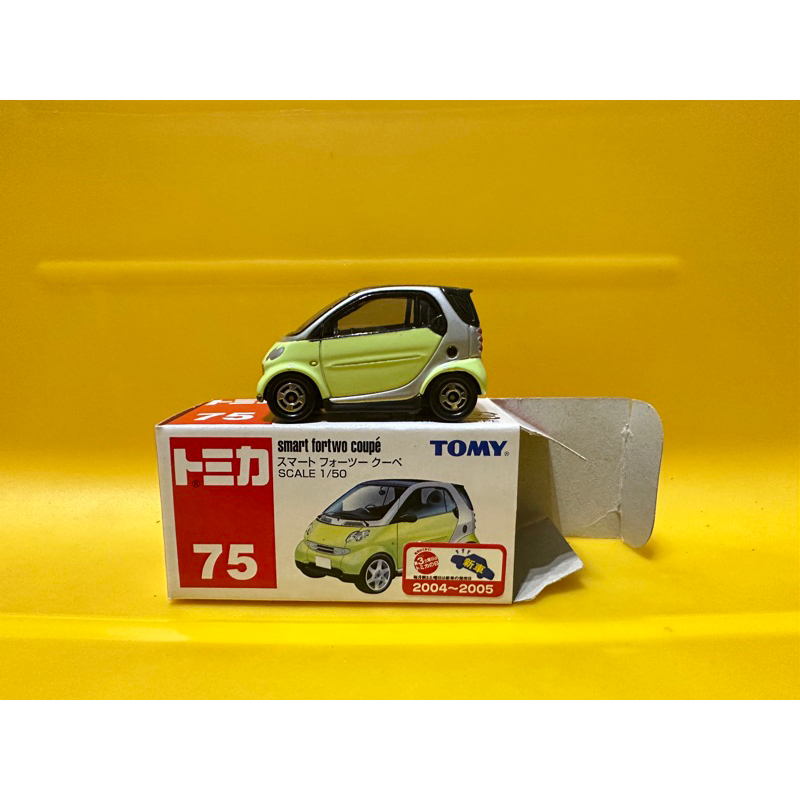 超完整盒裝車貼 超稀有 限量版 絕版 藍標 多美 Tomica 75 Smart fortwo coupe 可愛 模型車