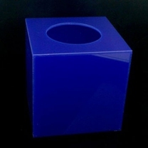 ~廣告舖~ 壓克力摸彩箱(藍)(W25xH35xD21cm)