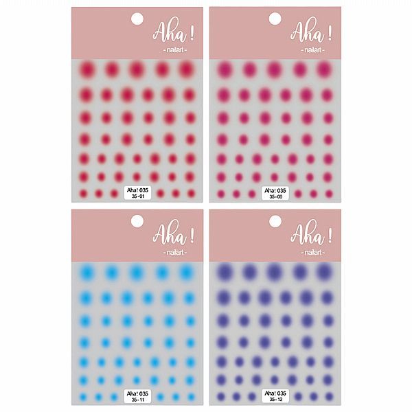 Aha經典腮紅系列美甲貼／指甲貼(1組入) 款式可選【小三美日】DS018343