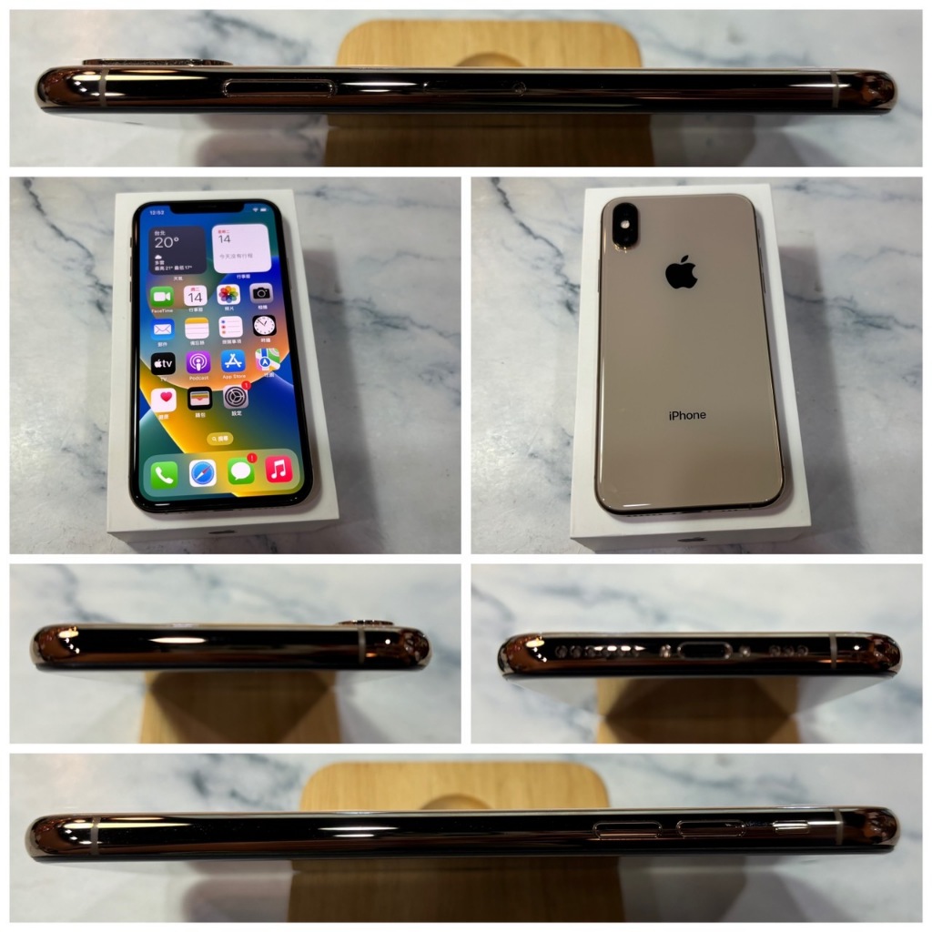 二手機 iPhone XS 64G 金色 IOS 16.6.1 附盒裝配件 電池健康度95%【歡迎舊機交換折抵】624