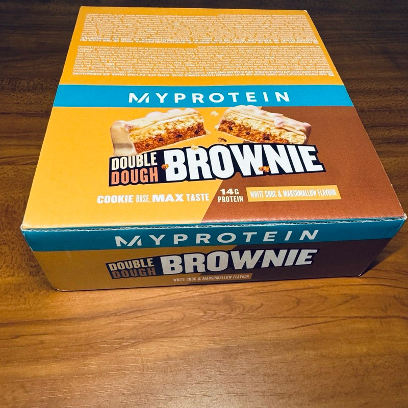 (Myprotein)高蛋白雙層夾心布朗尼 -11x60g－白巧克力棉花糖