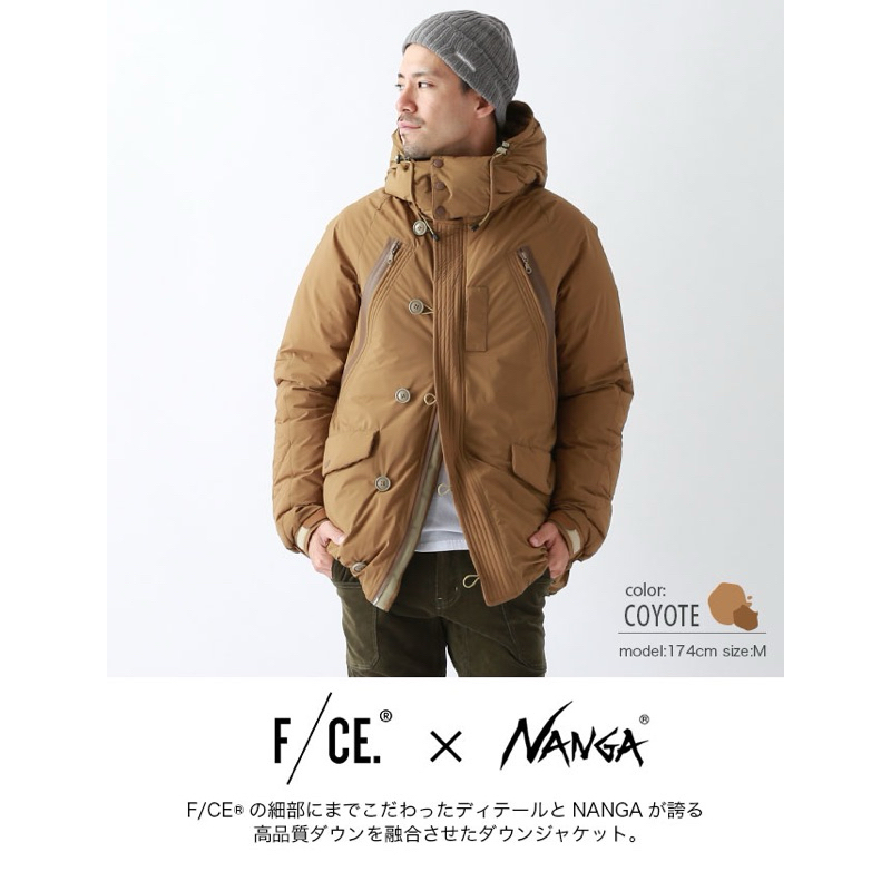 [F/CE] Men's  F/CE . ×NANGA FT N3B TYPE A JK 防水羽絨外套Coyote S號