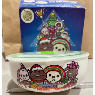 7-11 OPEN X 菇菇聯名 聖誕特別版 陶瓷碗 微波碗 餐具 便當盒 保鮮盒 OPEN醬 菇菇人