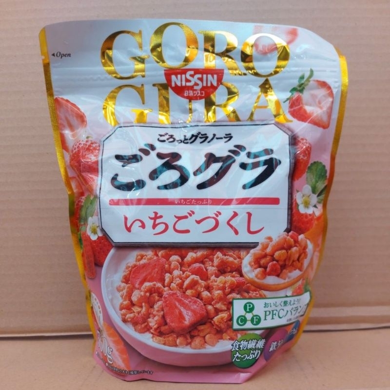 「現貨免等」日本🇯🇵 日清NISSIN 早餐脆片 草莓 草莓乾 麥片 早餐片 360g