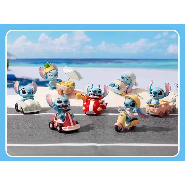 現貨 整盒全新未拆封6入一盒 史迪奇星際寶貝暢遊 盲盒史迪仔騎行日記 星際寶貝暢遊 史迪奇名創優品