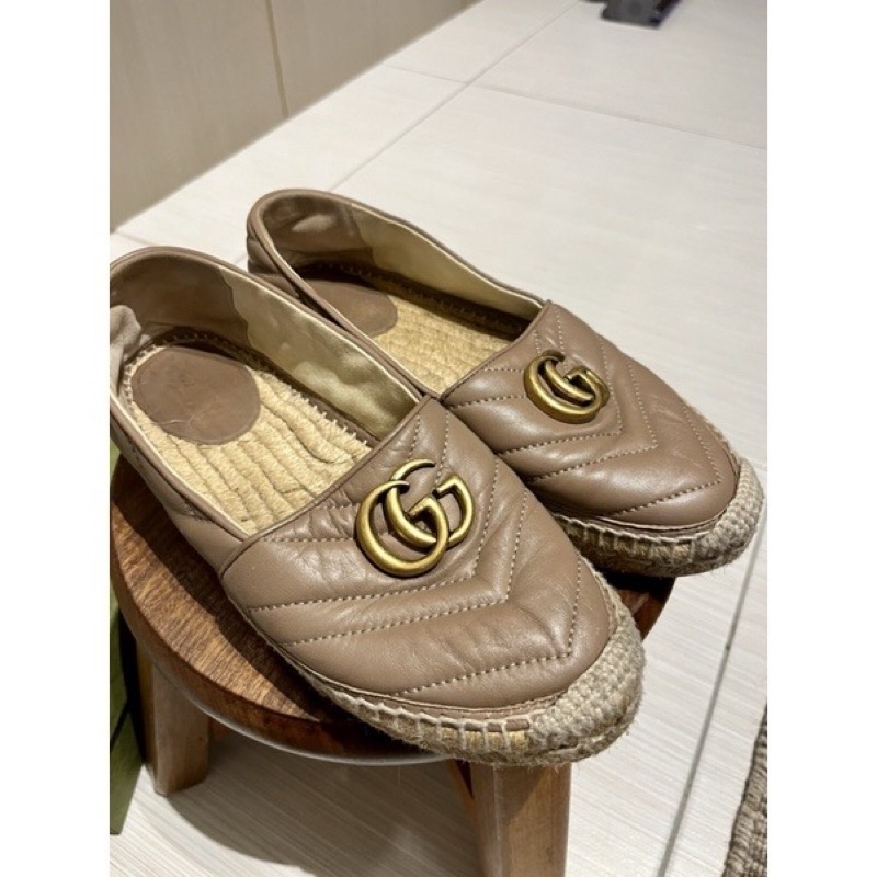 Gucci 女鞋 草編鞋 36.5