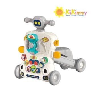 KiKimmy 五合一聲光助步車 玩具(遊戲音樂面板/學步車/滑步車/滑板車/學習桌)